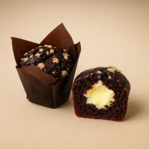 hvidchoko muffin